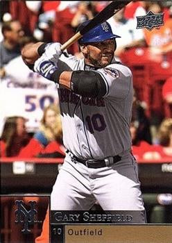 #U15 Gary Sheffield - New York Mets - 2009 Upper Deck - Update Baseball