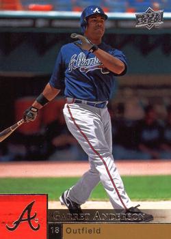 #U2 Garret Anderson - Atlanta Braves - 2009 Upper Deck - Update Baseball