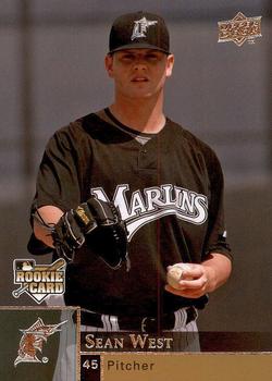#U20 Sean West - Florida Marlins - 2009 Upper Deck - Update Baseball