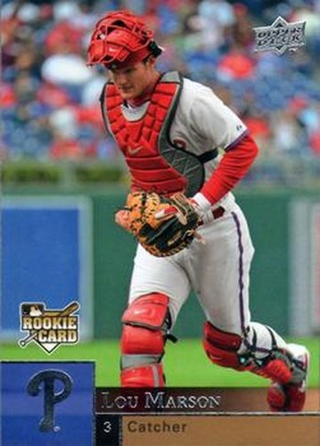 #U8 Lou Marson - Philadelphia Phillies - 2009 Upper Deck - Update Baseball