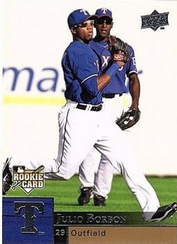 #U9 Julio Borbon - Texas Rangers - 2009 Upper Deck - Update Baseball