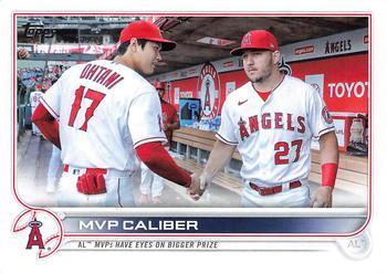 #US115 MVP Caliber Mike Trout / Shohei Ohtani - Los Angeles Angels - 2022 Topps Update Baseball