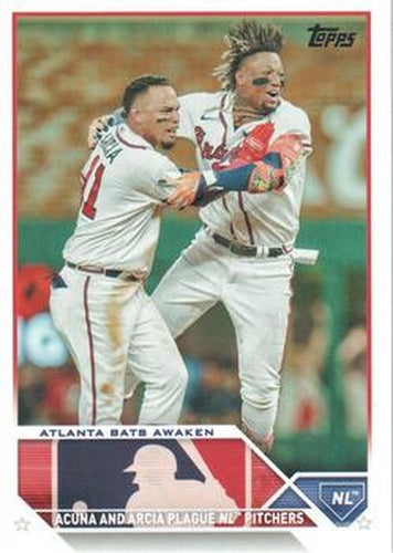 #US143 Atlanta Bats Awaken Orlando Arcia / Ronald Acuña Jr. - Atlanta Braves - 2023 Topps Update Baseball