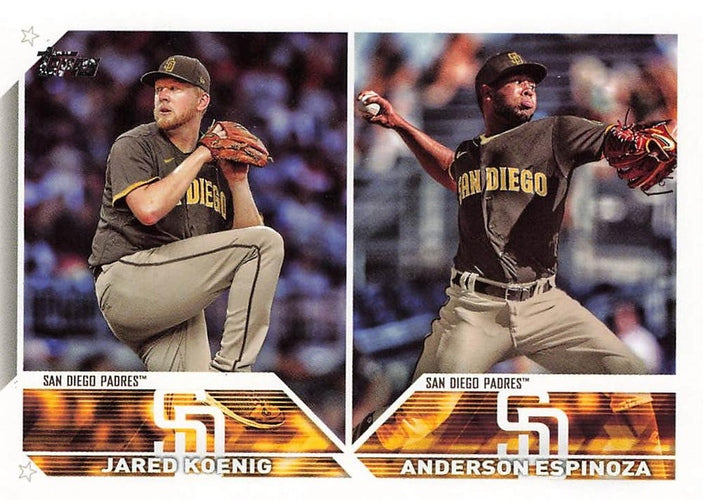 #US265 Jared Koenig / Anderson Espinoza - San Diego Padres - 2023 Topps Update Baseball