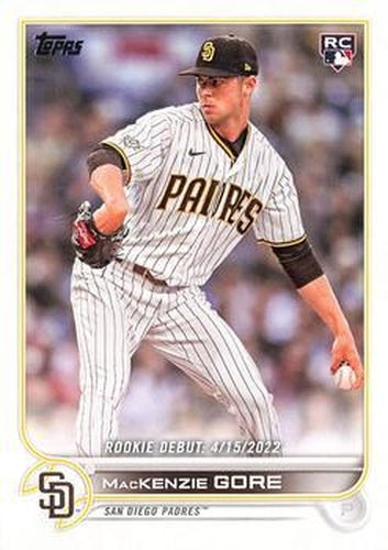 #US294 MacKenzie Gore - San Diego Padres - 2022 Topps Update Baseball