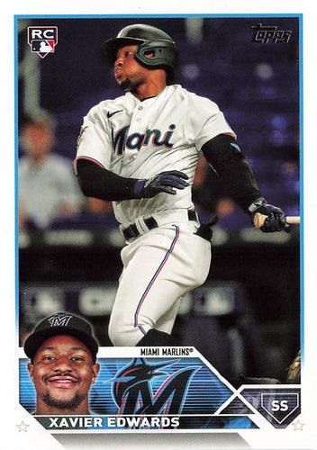 #US296 Xavier Edwards - Miami Marlins - 2023 Topps Update Baseball