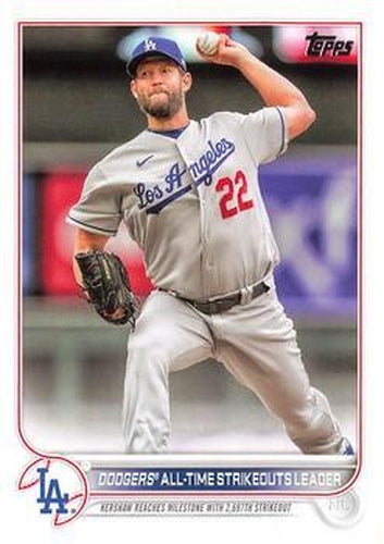 #US309 Dodgers All-Time Strikeouts Leader - Los Angeles Dodgers - 2022 Topps Update Baseball