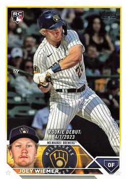 #US316 Joey Wiemer - Milwaukee Brewers - 2023 Topps Update Baseball
