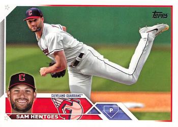 #US327 Sam Hentges - Cleveland Guardians - 2023 Topps Update Baseball
