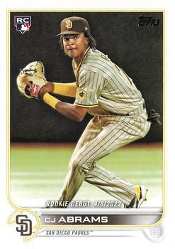 #US327 CJ Abrams - San Diego Padres - 2022 Topps Update Baseball