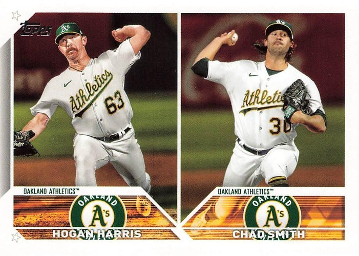 #US49 Hogan Harris / Chad Smith - Oakland Athletics - 2023 Topps Update Baseball