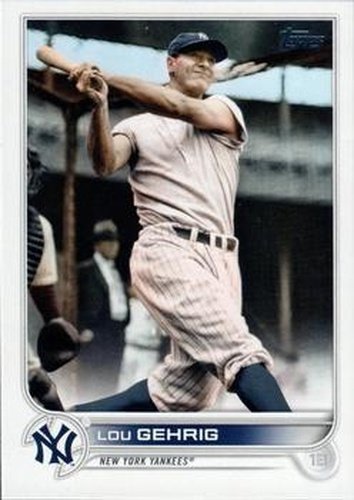 #US4b Lou Gehrig - New York Yankees - 2022 Topps Update Baseball