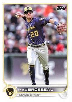 #US90 Mike Brosseau - Milwaukee Brewers - 2022 Topps Update Baseball