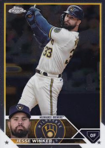 #USC139 Jesse Winker - Milwaukee Brewers - 2023 Topps Chrome Update Baseball
