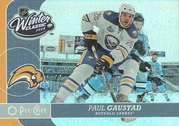#WC12 Paul Gaustad - Buffalo Sabres - 2008-09 O-Pee-Chee - Winter Classic Highlights Hockey