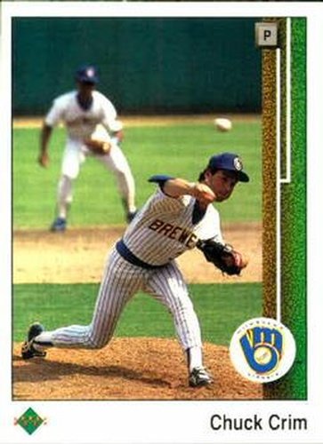 #501 Chuck Crim - Milwaukee Brewers - 1989 Upper Deck Baseball