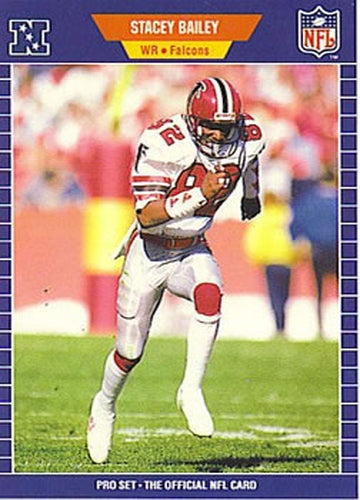 #1 Stacey Bailey - Atlanta Falcons - 1989 Pro Set Football