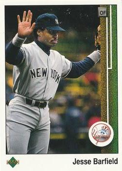#702 Jesse Barfield - New York Yankees - 1989 Upper Deck Baseball