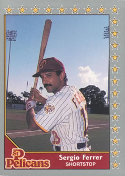 #2 Sergio Ferrer - St. Petersburg Pelicans - 1990 Pacific Senior League Baseball