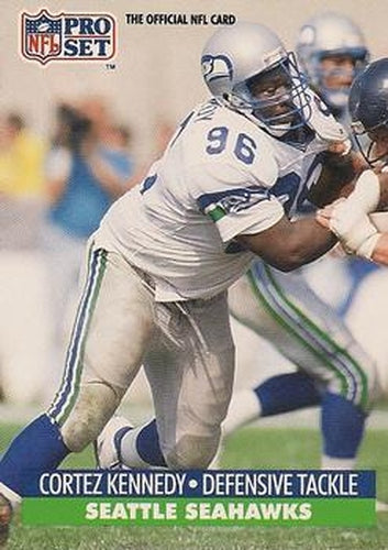 #302 Cortez Kennedy - Seattle Seahawks - 1991 Pro Set Football