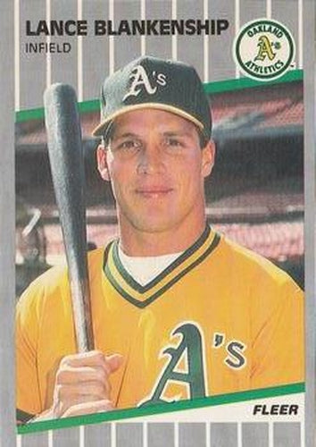 #2 Lance Blankenship - Oakland Athletics - 1989 Fleer Baseball