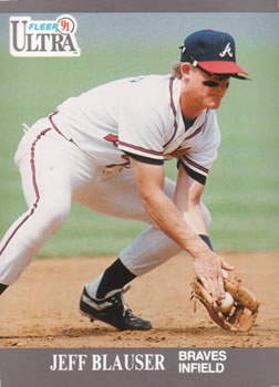 2 Jeff Blauser - Atlanta Braves - 1991 Ultra Baseball – Isolated Cards