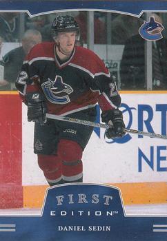 #39 Daniel Sedin - Vancouver Canucks - 2002-03 Be a Player First Edition Hockey