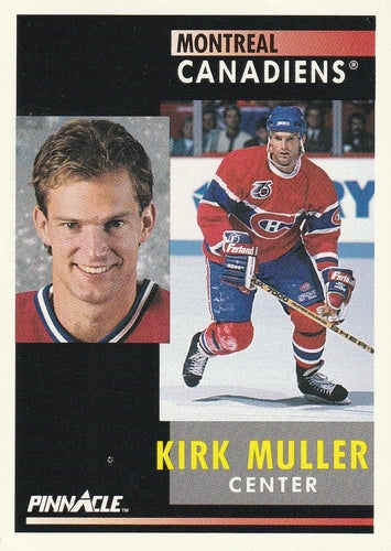 #3 Kirk Muller - Montreal Canadiens - 1991-92 Pinnacle Hockey