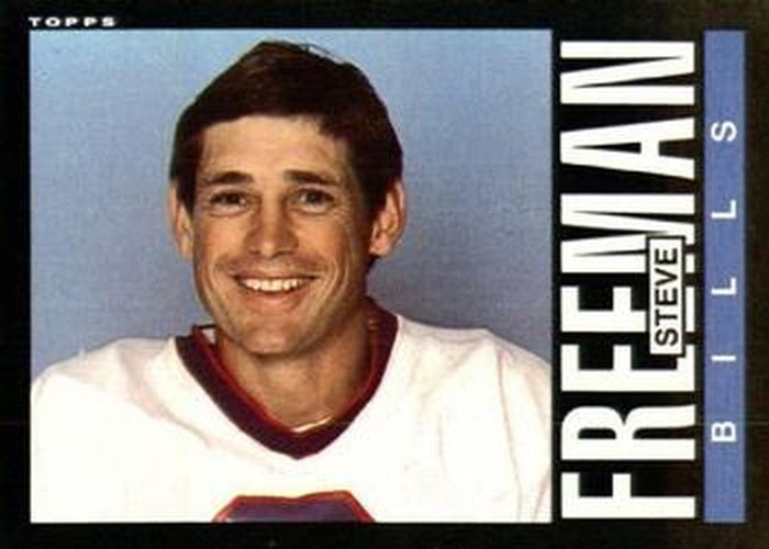 #203 Steve Freeman - Buffalo Bills - 1985 Topps Football