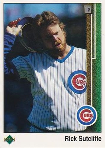 #303 Rick Sutcliffe - Chicago Cubs - 1989 Upper Deck Baseball