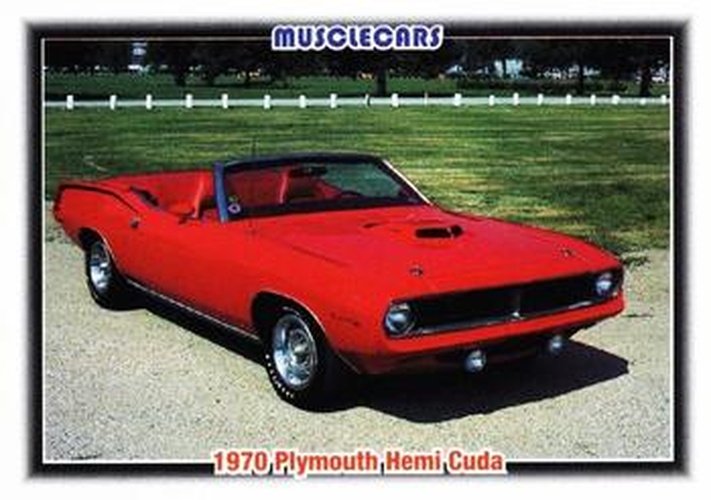 #4 1970 Plymouth Hemi Cuda - 1992 Collect-A-Card Muscle Cars