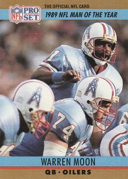 #4 Warren Moon - Houston Oilers - 1990 Pro Set Football