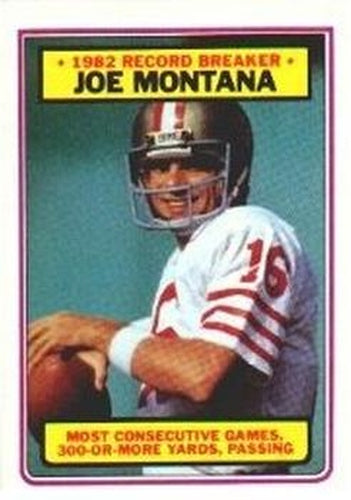 #4 Joe Montana - San Francisco 49ers - 1983 Topps Football