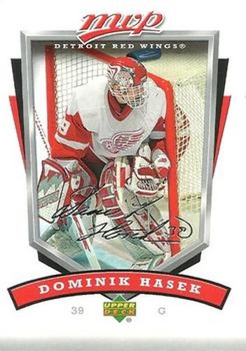 #104 Dominik Hasek - Detroit Red Wings - 2006-07 Upper Deck MVP Hockey