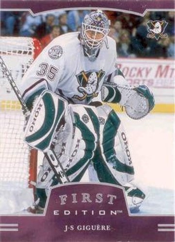 #57 J-S Giguere - Anaheim Mighty Ducks - 2002-03 Be a Player First Edition Hockey