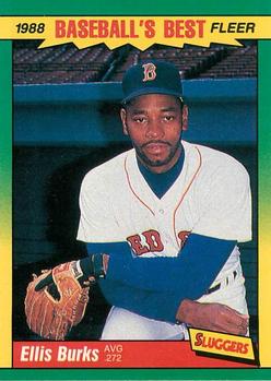 #5 Ellis Burks - Boston Red Sox - 1988 Fleer Baseball's Best Sluggers vs Pitchers