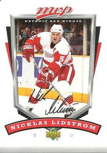 #105 Nicklas Lidstrom - Detroit Red Wings - 2006-07 Upper Deck MVP Hockey