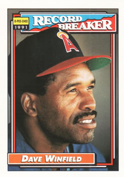 #5 Dave Winfield - California Angels - 1992 O-Pee-Chee Baseball