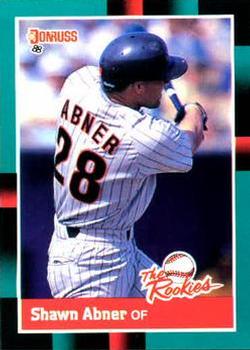 #5 Shawn Abner - San Diego Padres - 1988 Donruss The Rookies Baseball