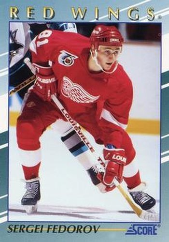 #5 Sergei Fedorov - Detroit Red Wings - 1992-93 Score Young Superstars Hockey