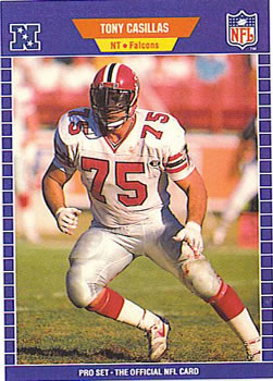 #6 Tony Casillas - Atlanta Falcons - 1989 Pro Set Football