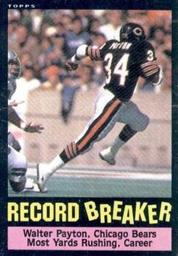 #6 Walter Payton - Chicago Bears - 1985 Topps Football