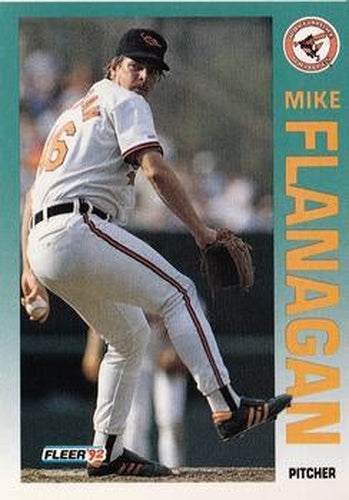 #7 Mike Flanagan - Baltimore Orioles - 1992 Fleer Baseball
