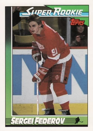 #8 Sergei Fedorov - Detroit Red Wings - 1991-92 Topps Hockey