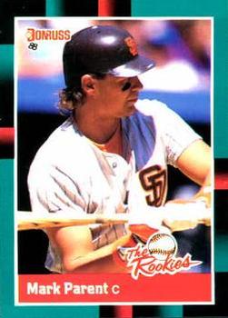 #8 Mark Parent - San Diego Padres - 1988 Donruss The Rookies Baseball