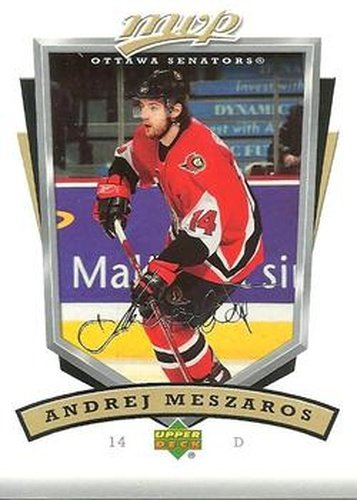 #208 Andrej Meszaros - Ottawa Senators - 2006-07 Upper Deck MVP Hockey