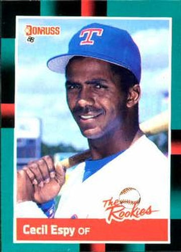 #9 Cecil Espy - Texas Rangers - 1988 Donruss The Rookies Baseball