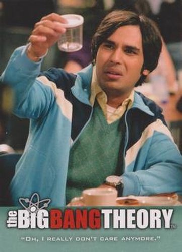 #9 "Oh, I really don't care anymore." - 2013 Big Bang Theory Seasons 3 & 4