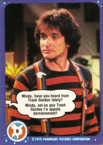 #9 Mindy, Have You Heard from Trash Gordon Lately? - 1978 O-Pee-Chee Mork & Mindy