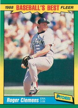 #9 Roger Clemens - Boston Red Sox - 1988 Fleer Baseball's Best Sluggers vs Pitchers